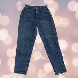 Mom Jeans Vintage CHIC Dark Wash High Rise Made In USA